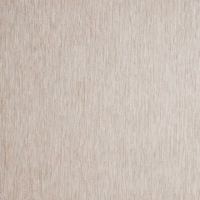 Warm parchment beige wallpaper with fine, irregular vertical striations and a subtle pink undertone