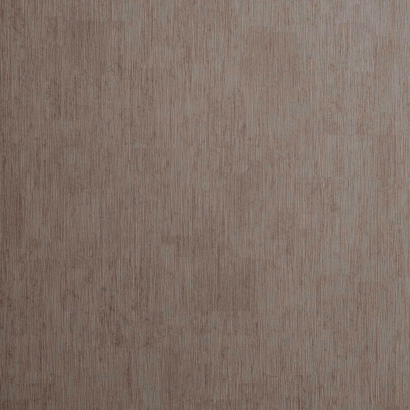 Muted steel-taupe wallpaper with fine vertical striations and softly mottled shading