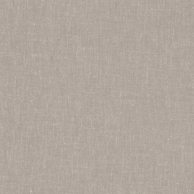 Close-up of Abbey Smoke’s pale greige plain weave with subtle vertical slubs