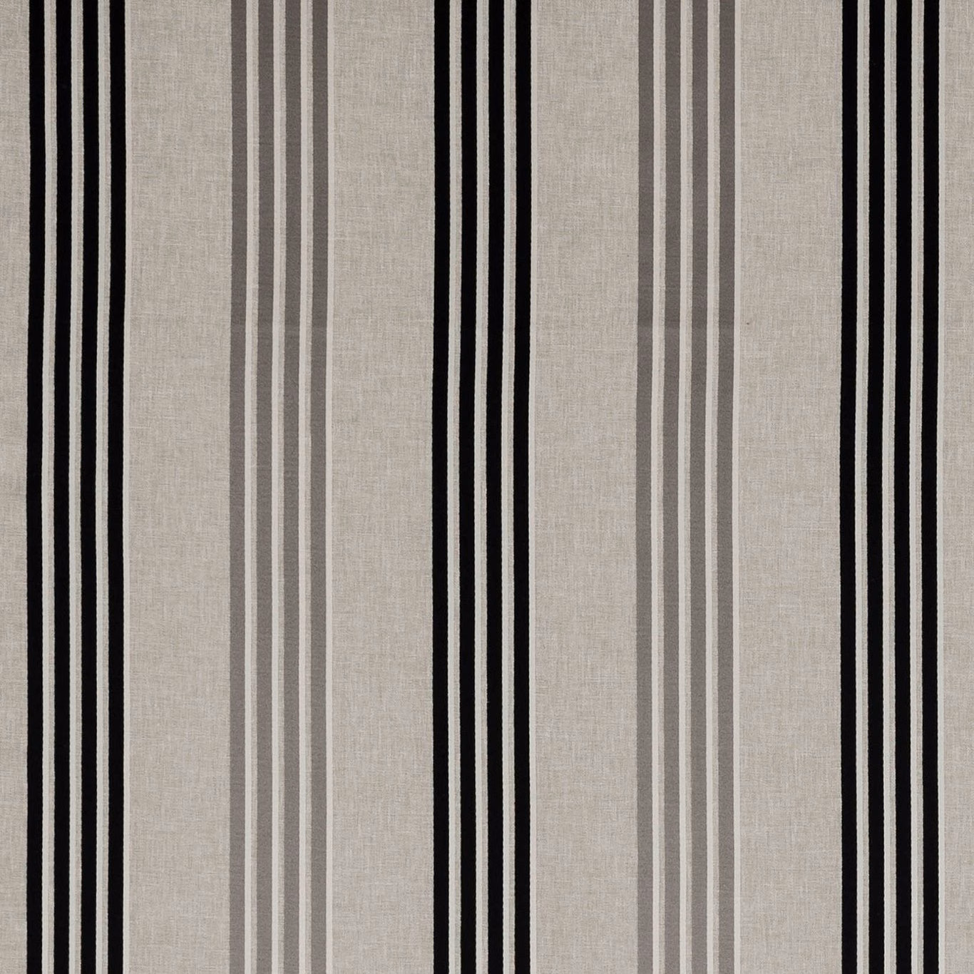 Charcoal, black and stone vertical stripes with a finely woven surface