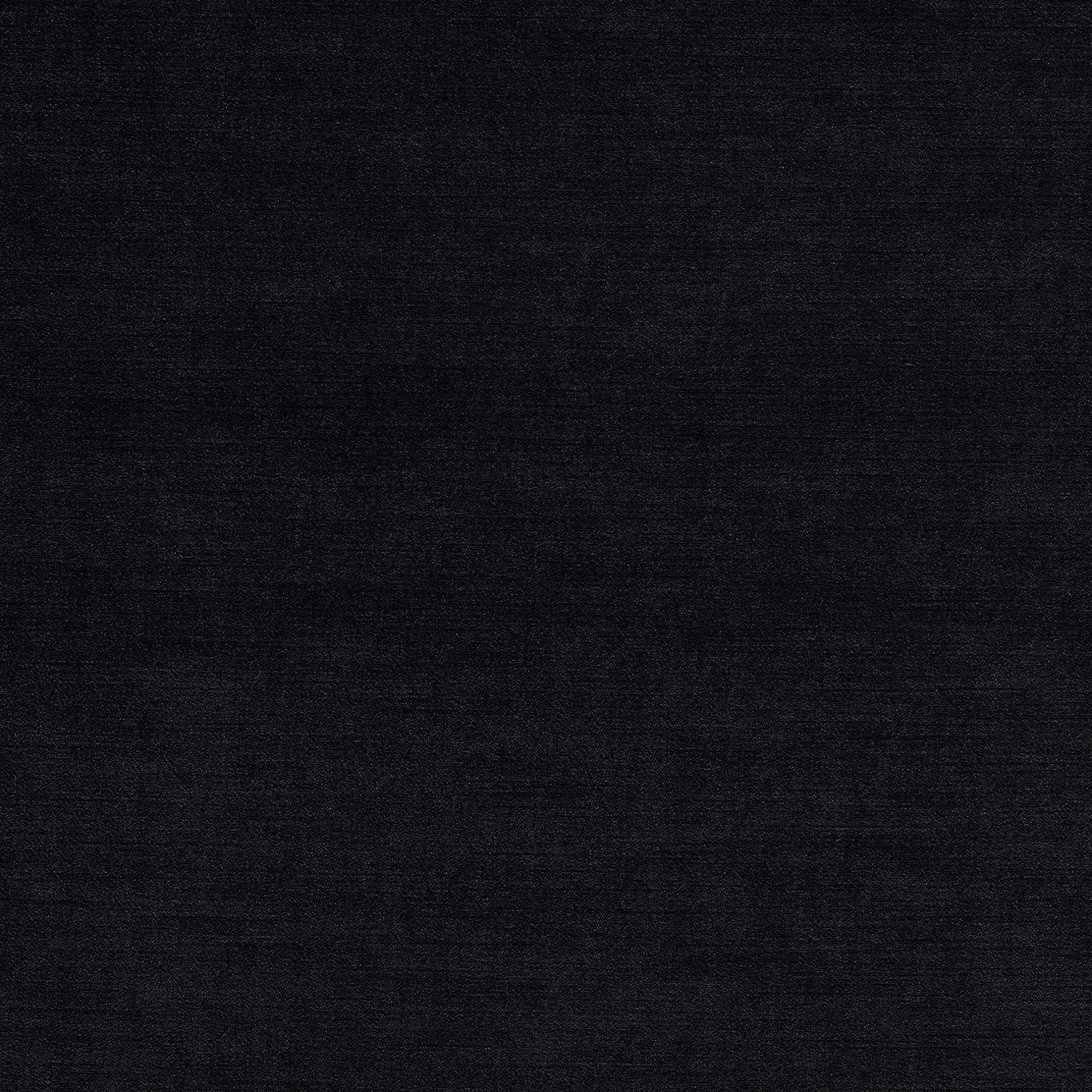 Deep ebony black woven upholstery fabric with subtle horizontal charcoal texture
