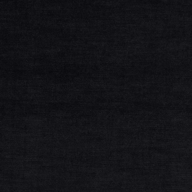 Deep ebony black woven upholstery fabric with subtle horizontal charcoal texture