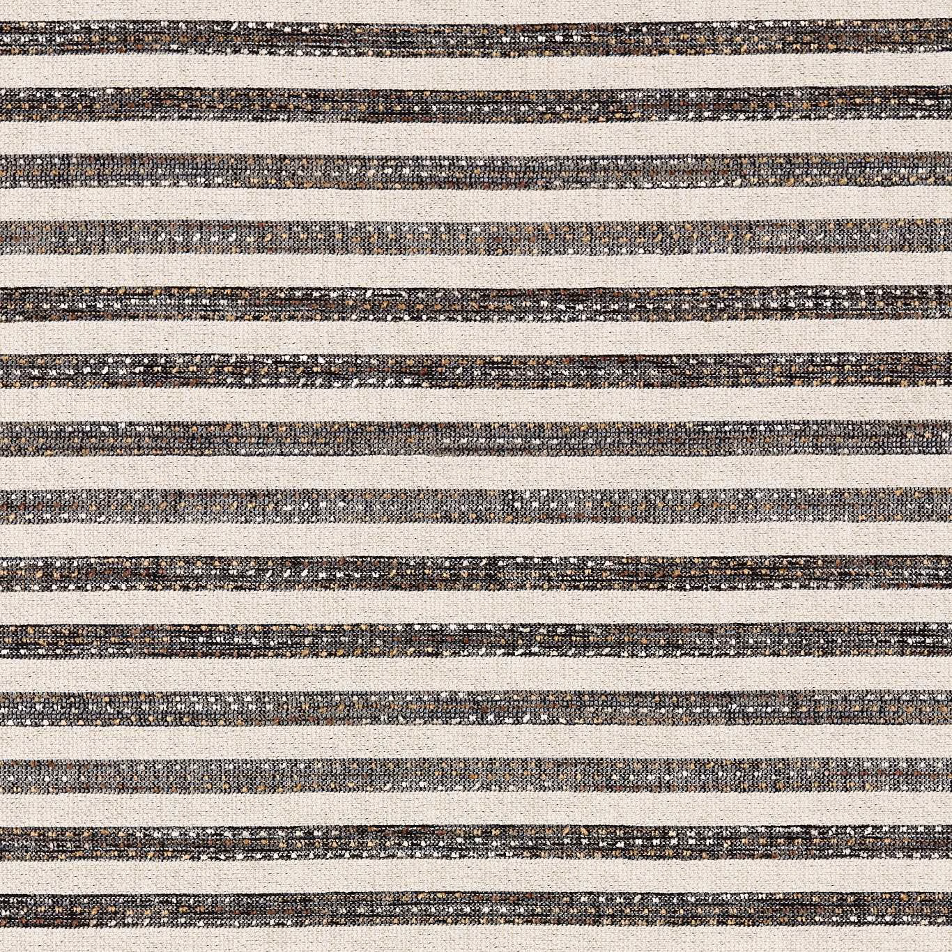 Charcoal and linen horizontal stripe with a tactile, irregular woven texture