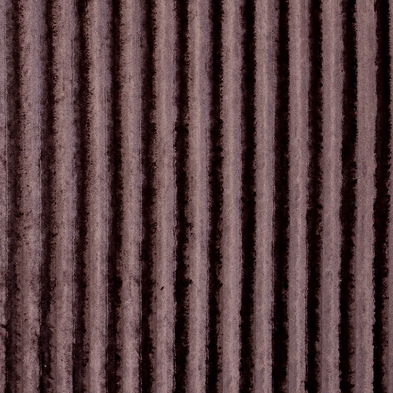 Deep grape-plum velvet with narrow mauve and black vertical striations