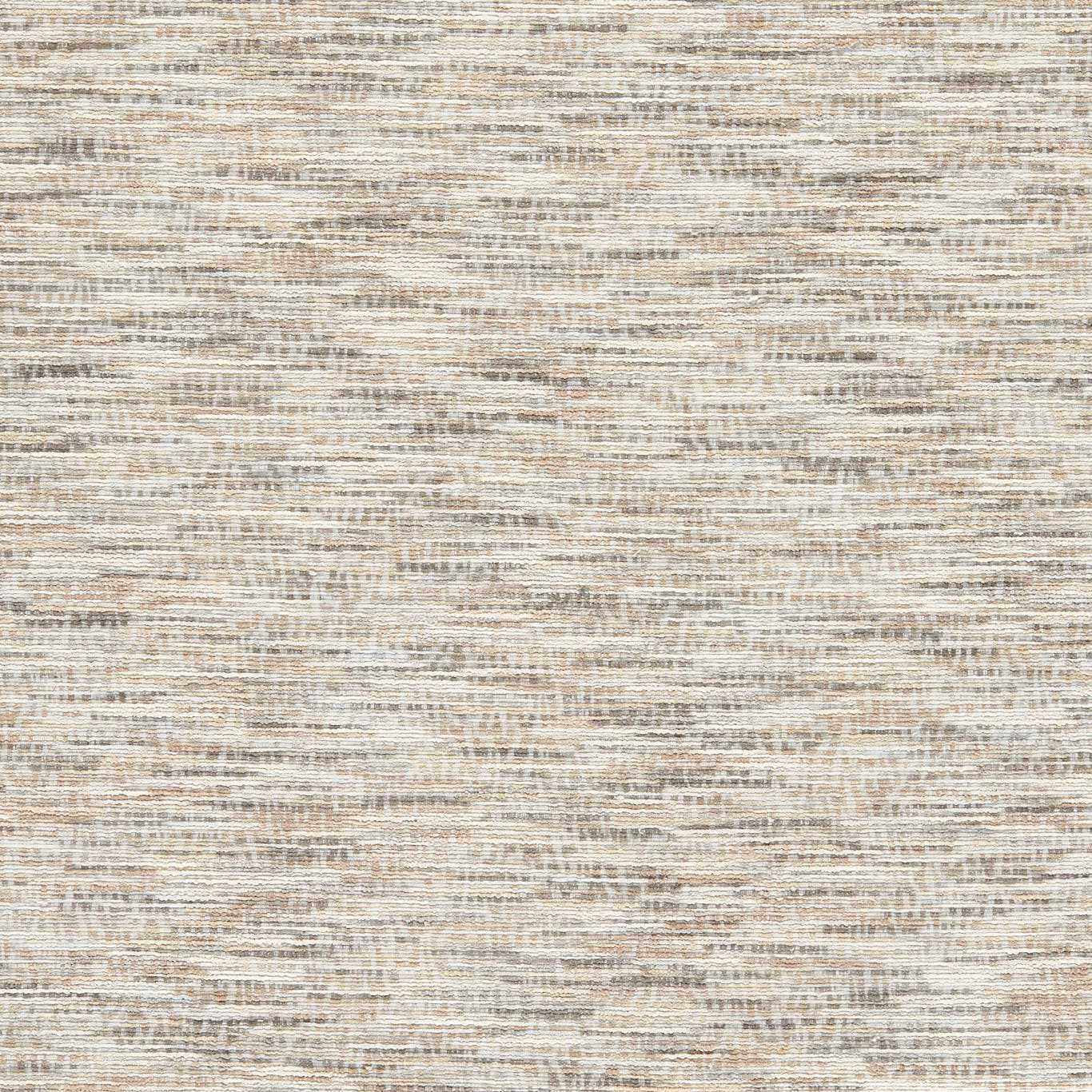 Close-up of slate grey woven fabric with oatmeal and taupe horizontal flecks