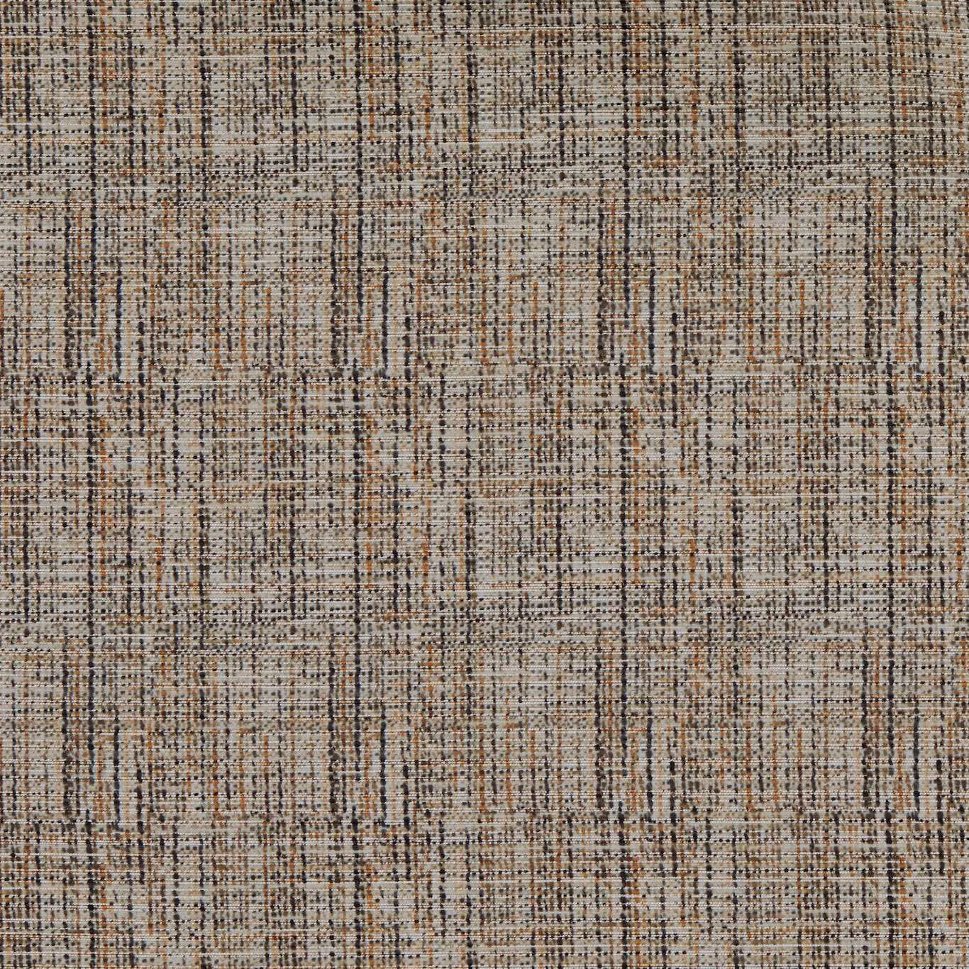 Warm charcoal-grey sheer with a fine irregular stone-and-black woven grid