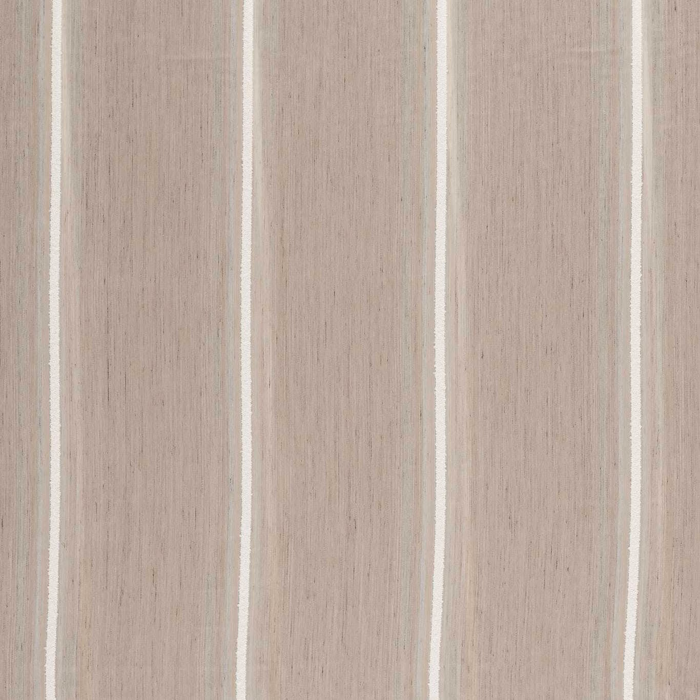 Warm mocha sheer with fine vertical ivory stripes and subtle woven grain