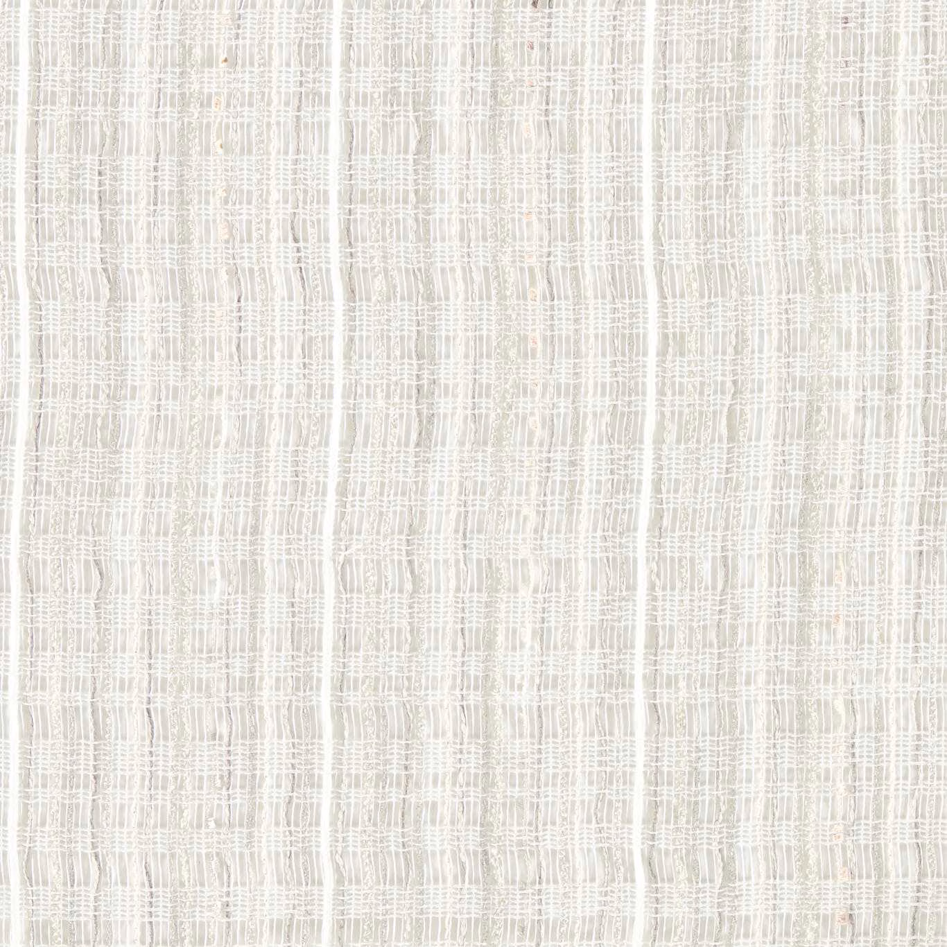 Pale ivory sheer with irregular white grid lines and softly gauzy texture