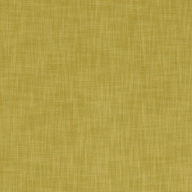 Muted citron yellow-green plain weave with fine irregular crosshatch texture