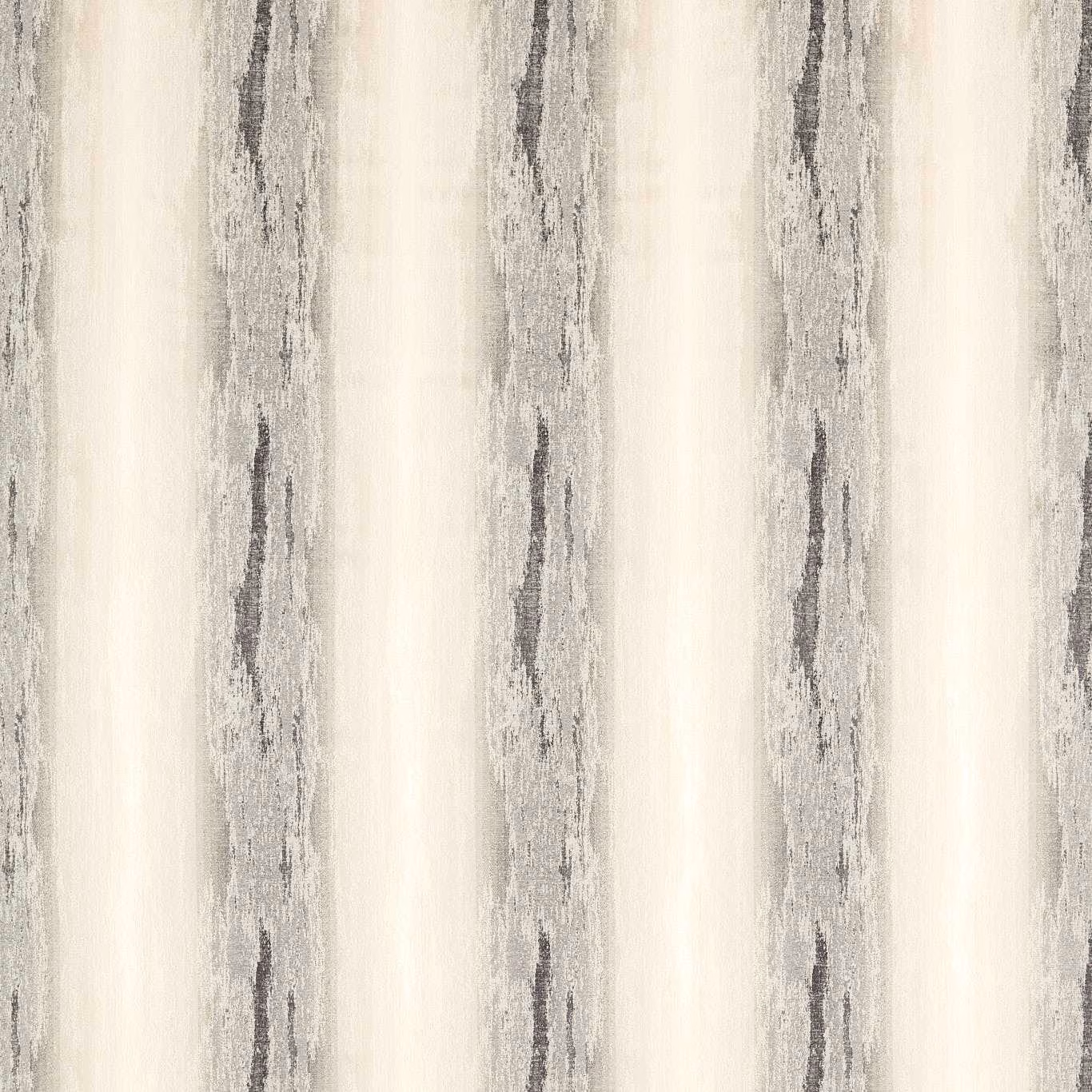 Warm ivory upholstery with charcoal-grey, weathered vertical striations and softly textured surface