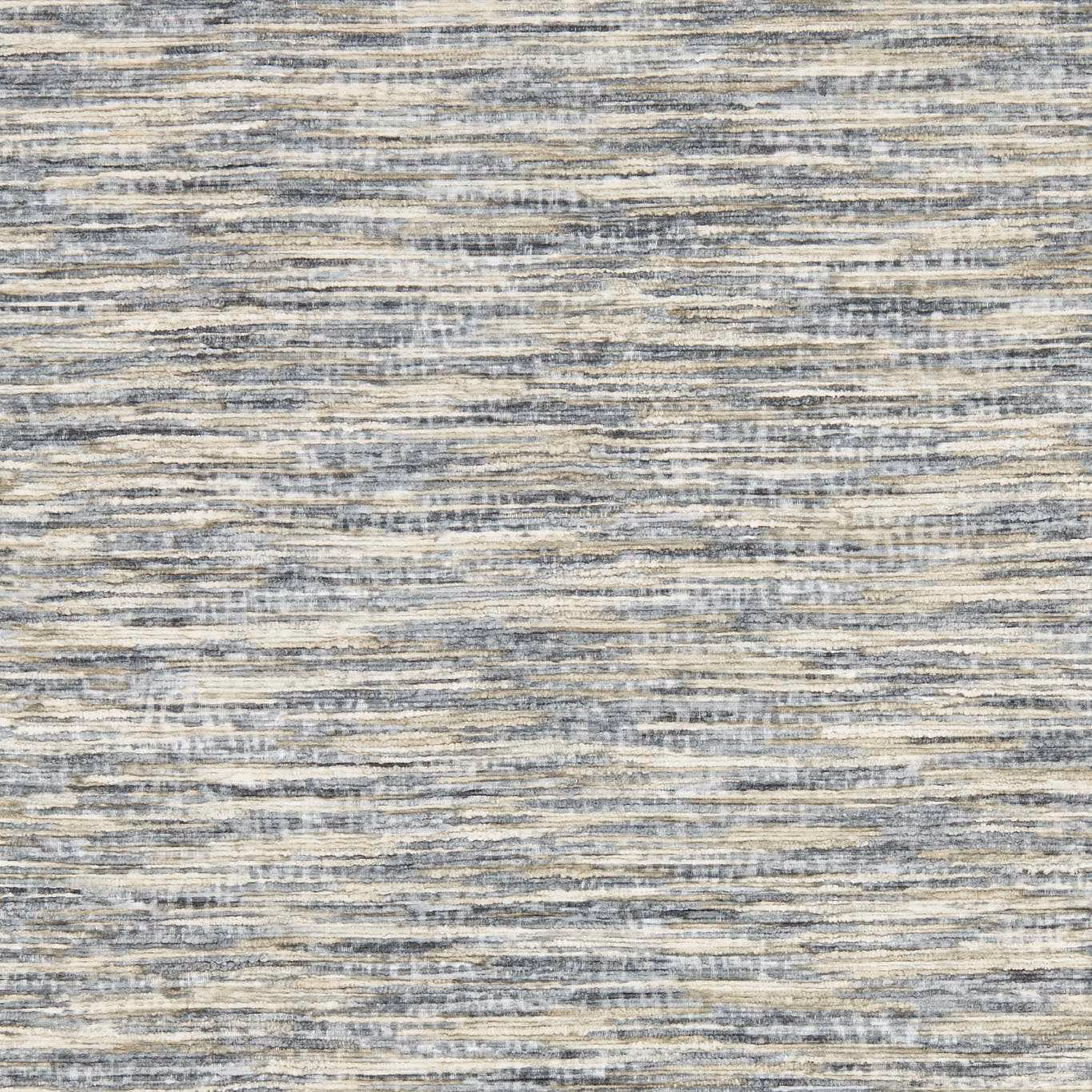 Charcoal and linen wallpaper with irregular horizontal striations and softly weathered texture
