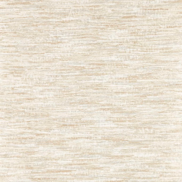 Warm ivory beige wallpaper with fine irregular horizontal striations and softly mottled texture