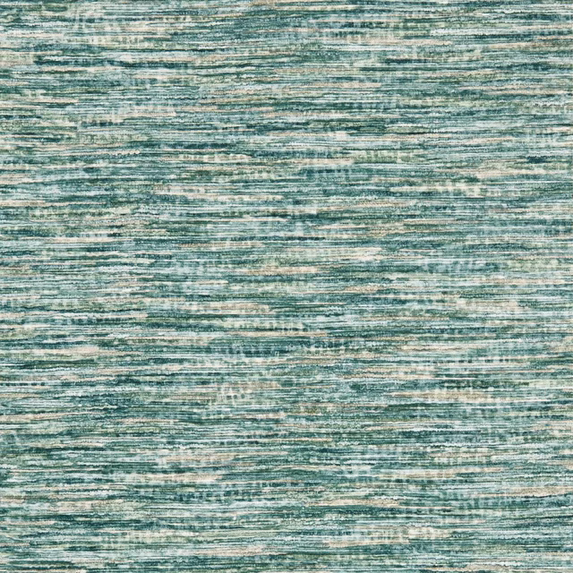 Cool teal wallpaper with distressed ivory horizontal striations and layered textured bands