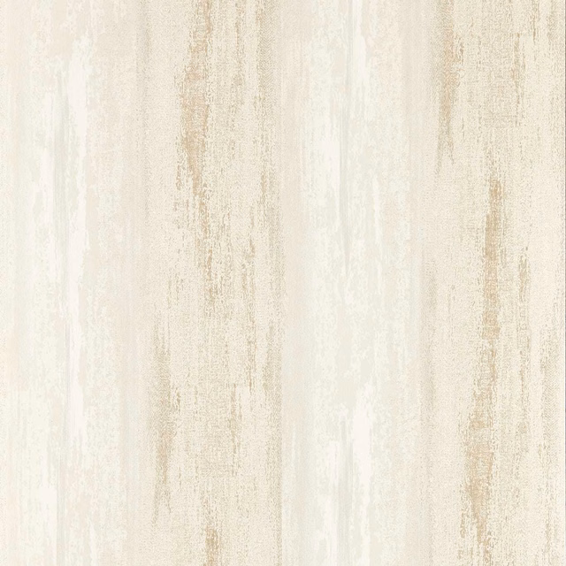 Ivory wallpaper with irregular taupe vertical strokes and softly weathered texture