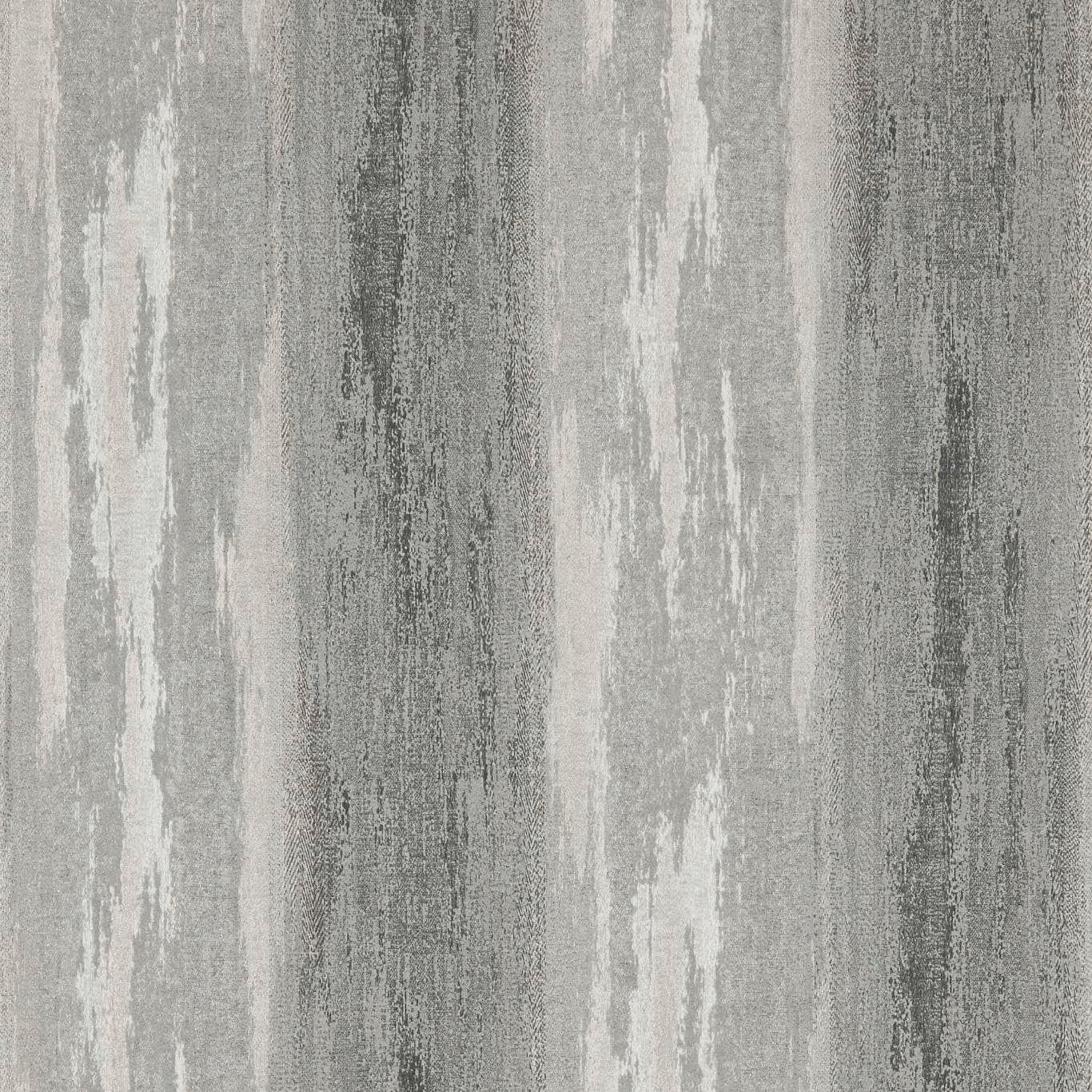 Cool pewter wallpaper with pale vertical streaks and charcoal distressed striations