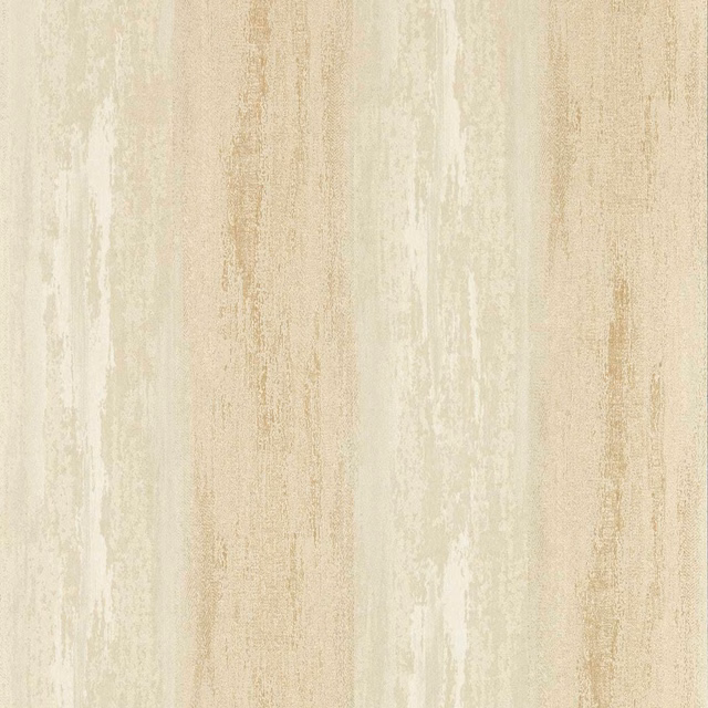 Pale beige wallpaper with ivory and sage vertical distressed brushstrokes