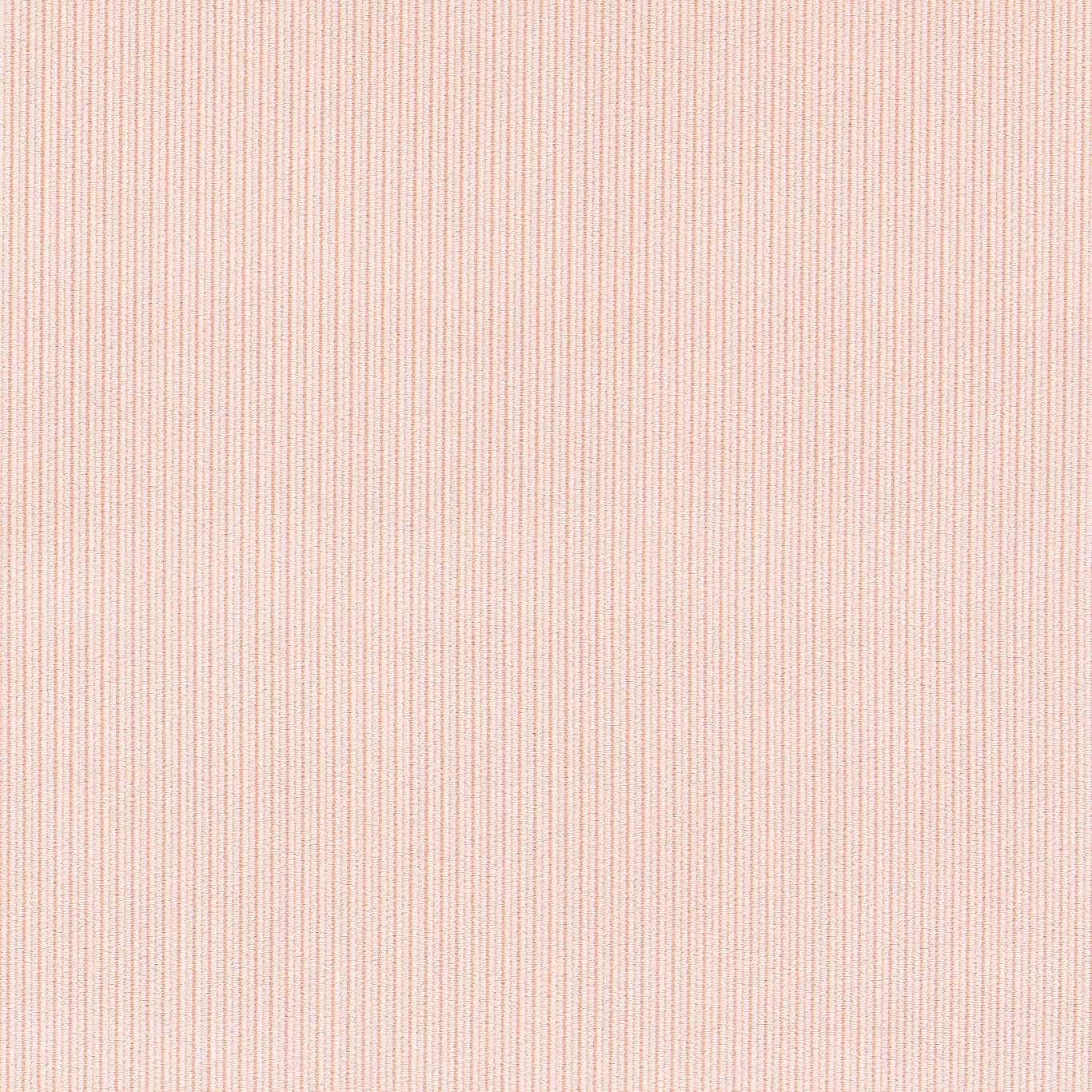 Pale blush pink woven upholstery with fine vertical ribbed texture