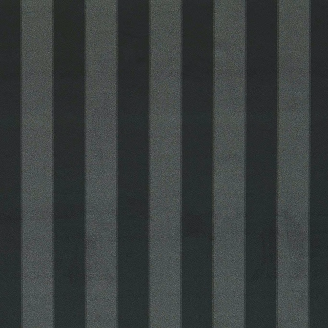 Ebony black and charcoal vertical stripes with a subtly grainy woven surface