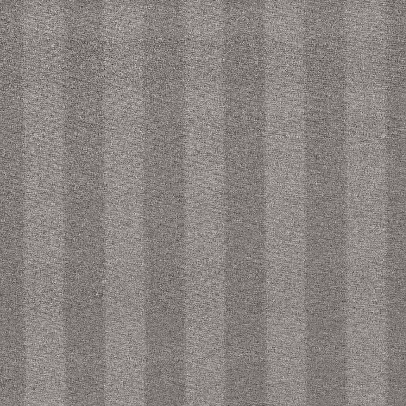 Cool graphite-grey woven fabric with alternating vertical tonal stripes and fine textured surface