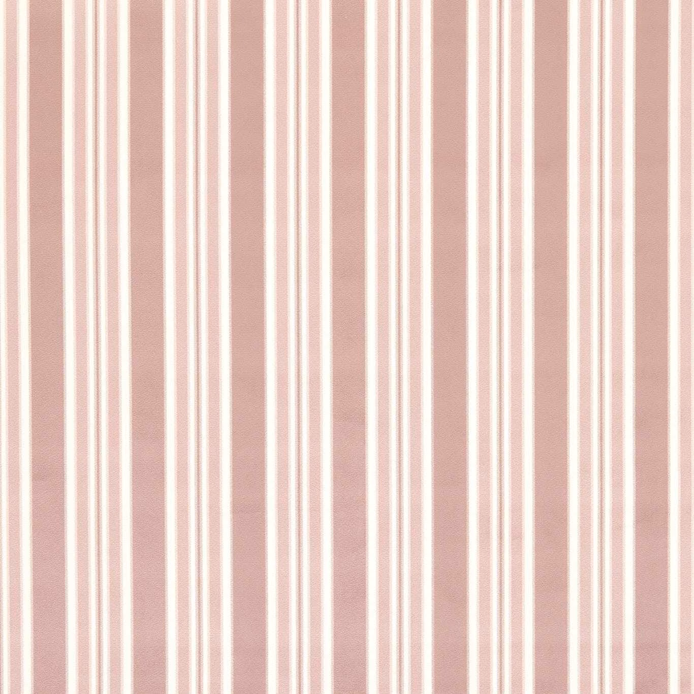 Soft blush pink and ivory vertical stripes on a subtly textured woven fabric