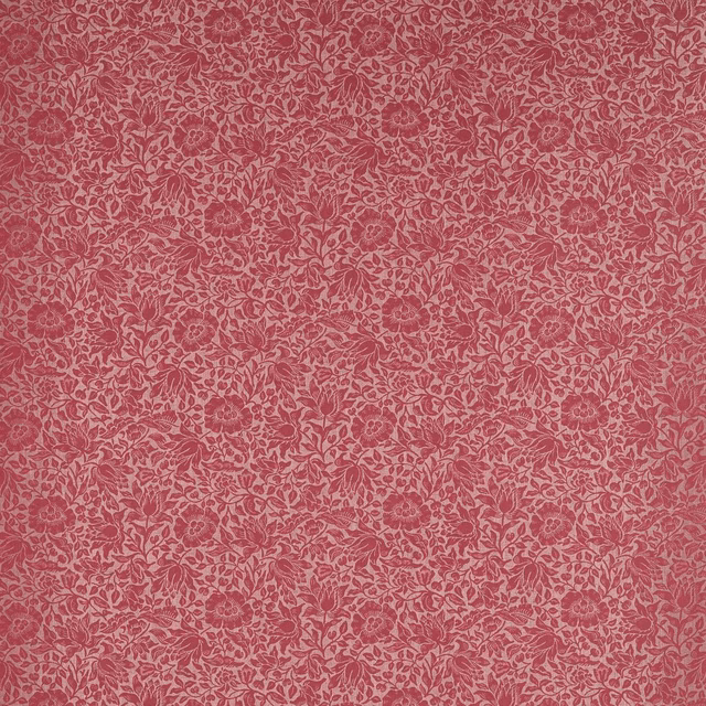 Dusty plum floral weave with pale pink foliage and clustered blossoms