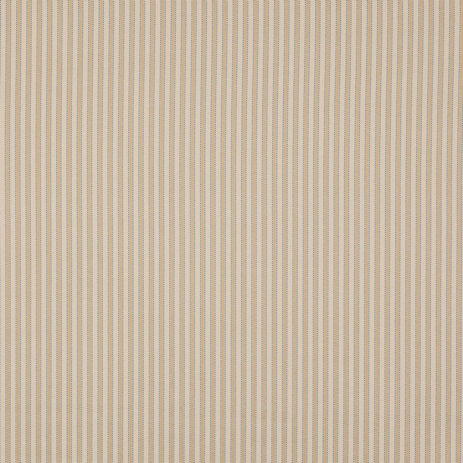 Warm beige fabric swatch with fine vertical dotted pinstripes