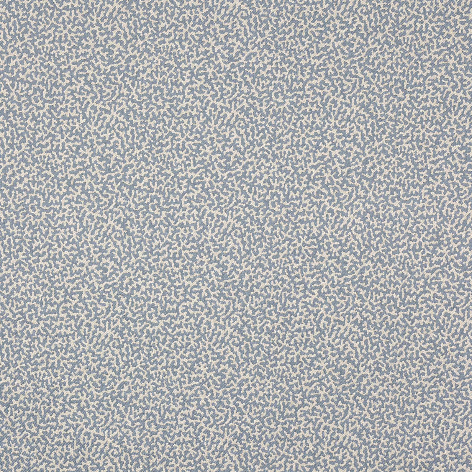 Soft ciel blue and cream small-scale abstract patterned fabric swatch