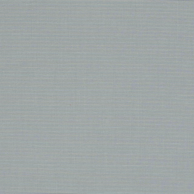 Pale ciel blue finely striped woven fabric swatch with a smooth, matte texture