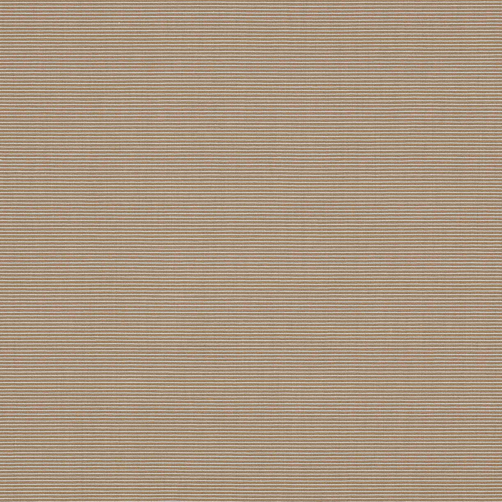 Fine horizontal taupe and beige pinstripe fabric swatch with a soft woven texture.