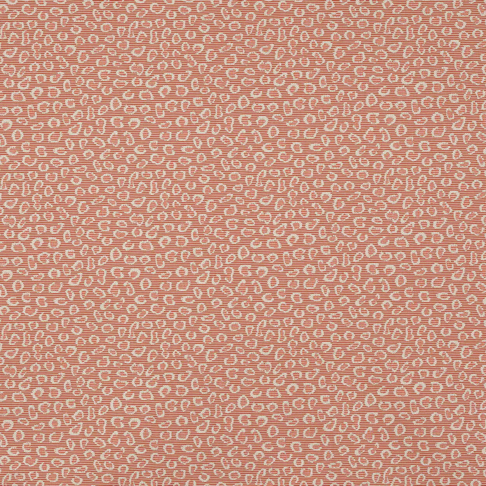 Apricot coral woven fabric with small looped all-over pattern