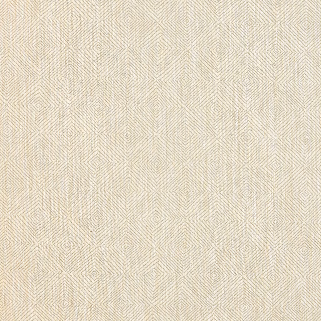 Tonal beige geometric woven fabric with small diamond and chevron pattern