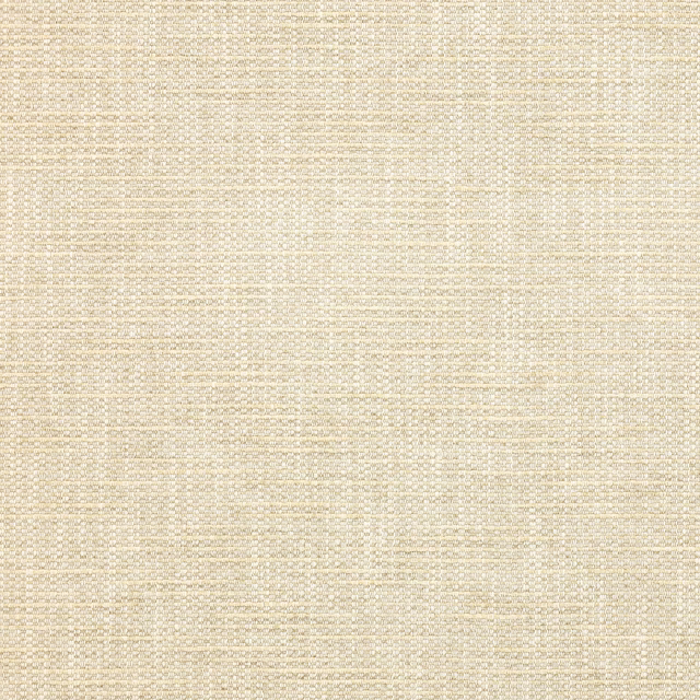Soft warm beige woven fabric with subtle flecked texture and fine horizontal striation