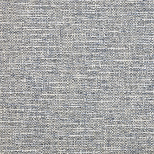 Pale heathered blue textured weave with fine horizontal slubs