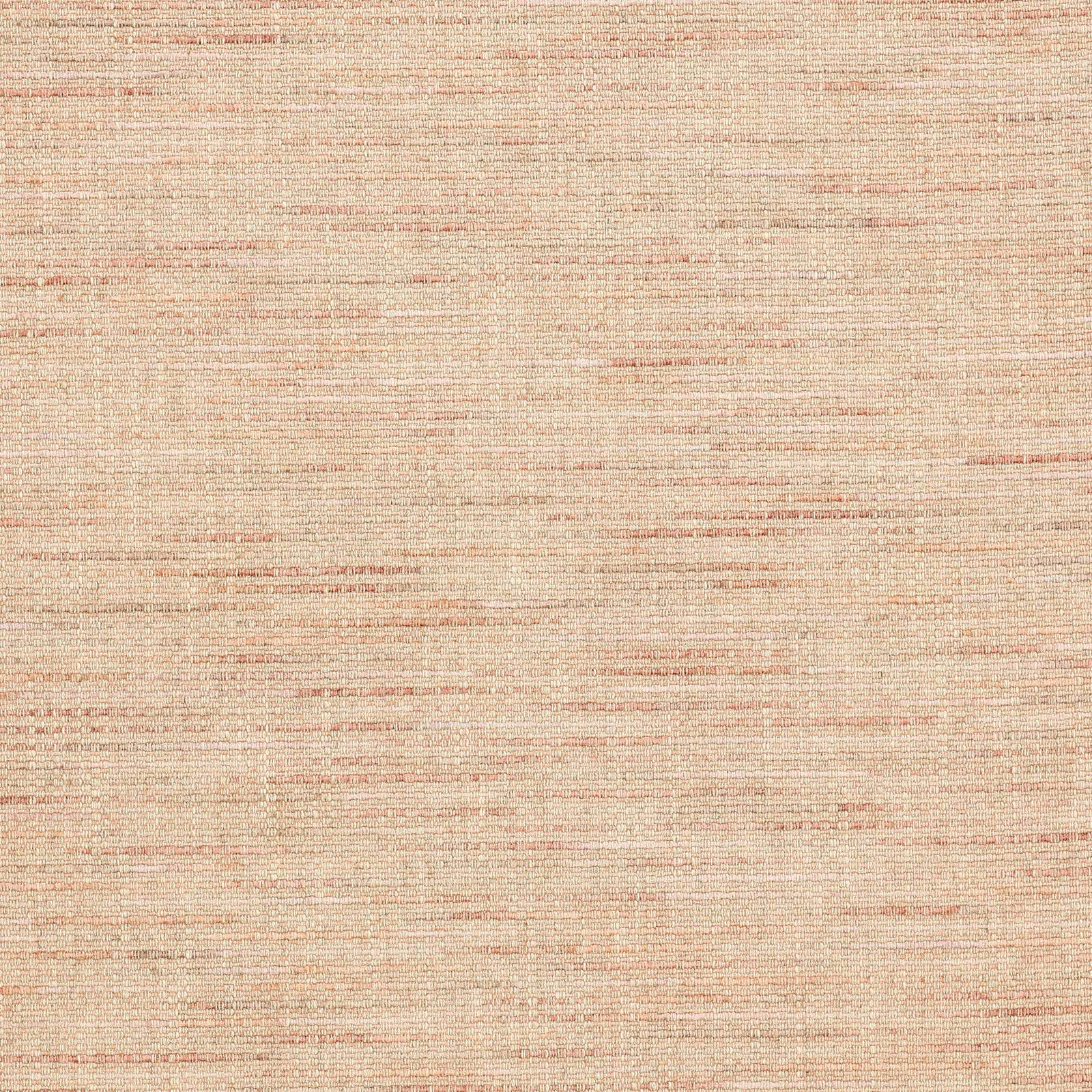 Dusty pink woven fabric swatch with fine slubbed texture and subtle beige striations
