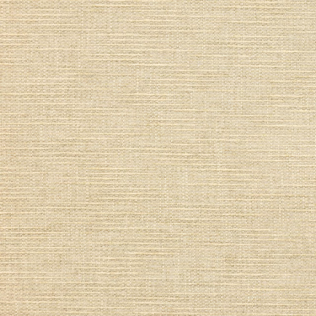 Close-up of warm sand cream woven fabric with fine textured slubs