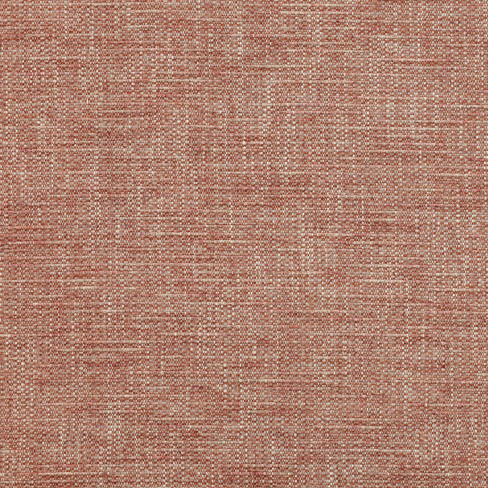 Close-up of softly mottled terracotta woven fabric with fine texture