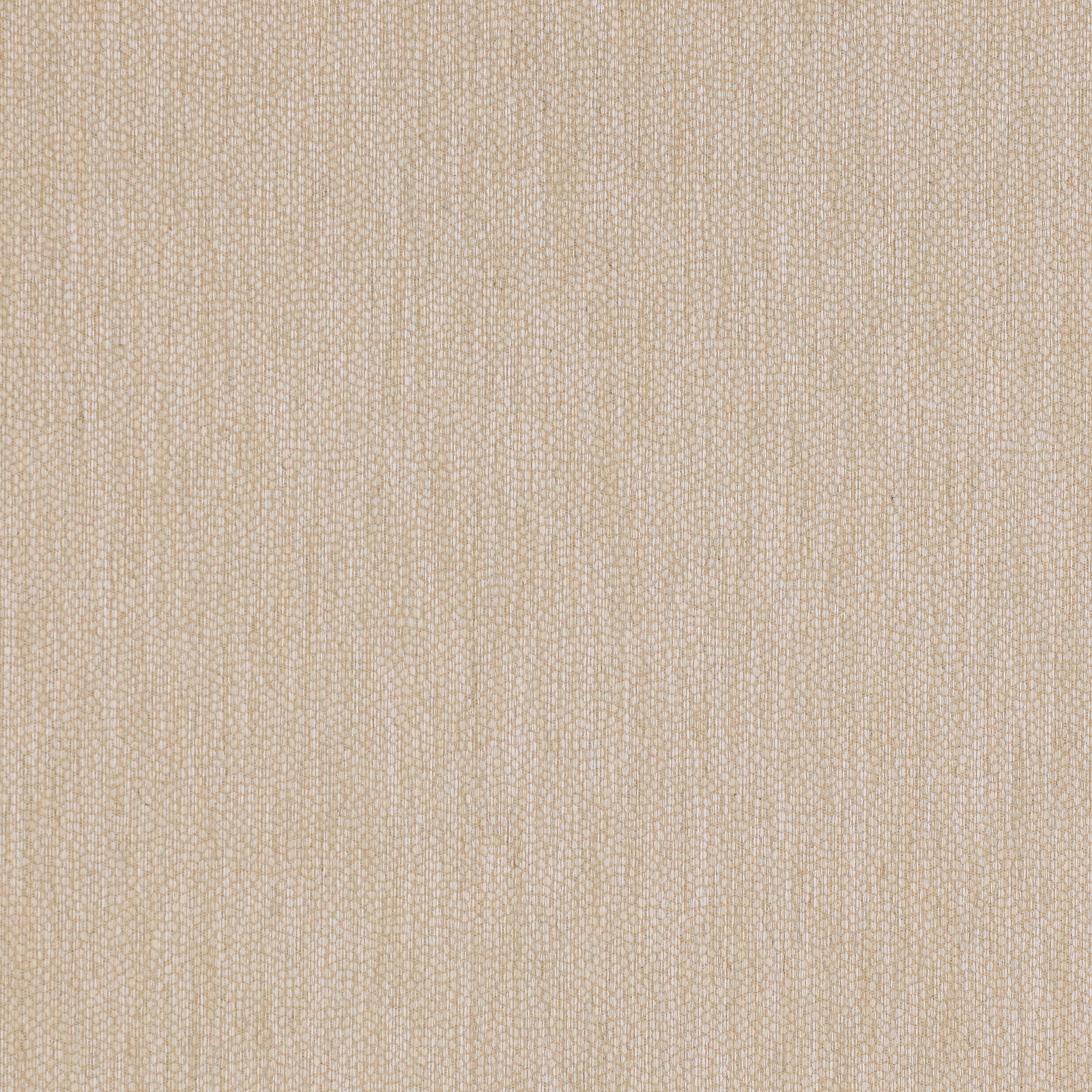 Close-up of softly textured warm beige woven fabric with fine tonal grain