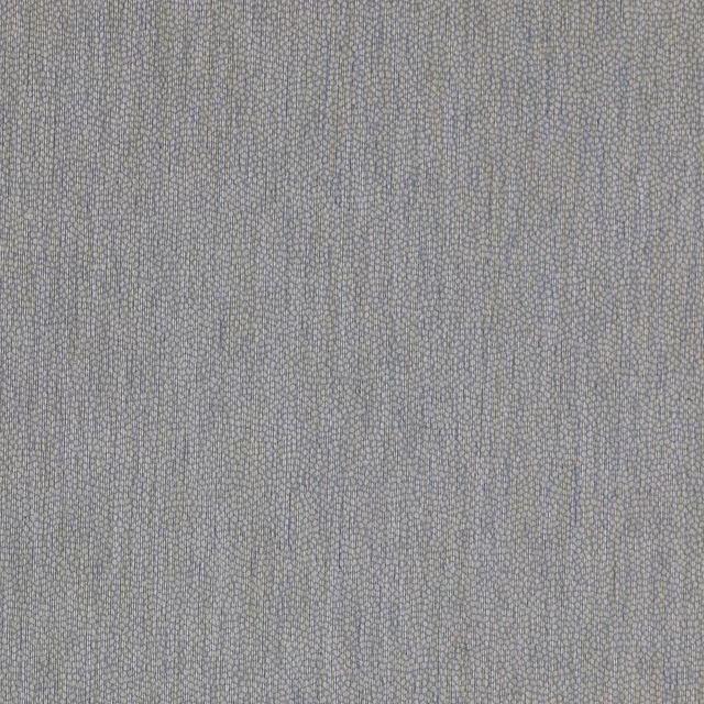 Close-up of a soft dusty blue plain-woven fabric with fine textured weave