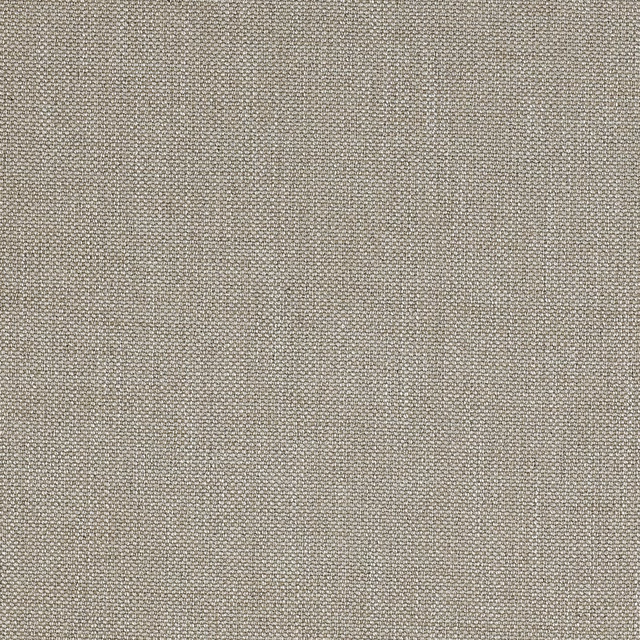 Close-up of a soft flax beige plain-woven fabric with fine textured weave