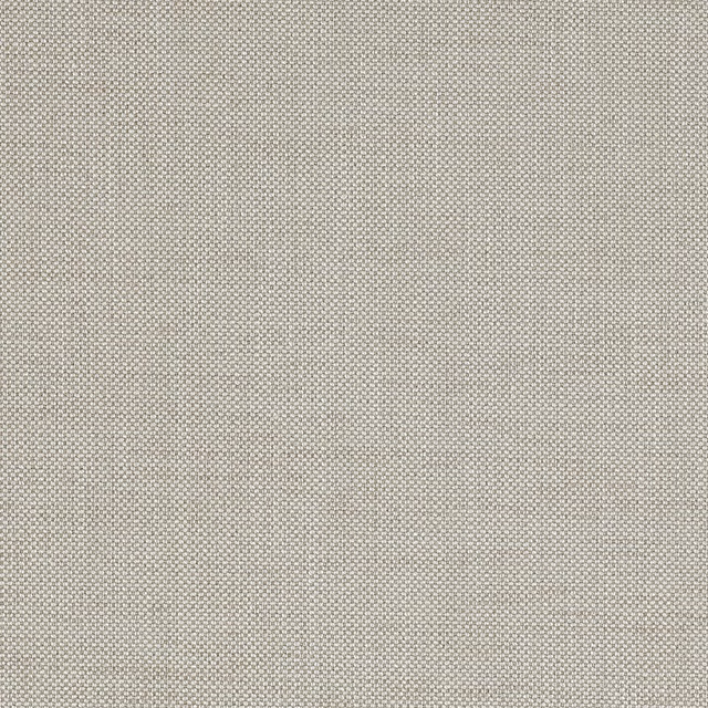 Close-up of a soft natural beige woven plain fabric with fine textured speckling.