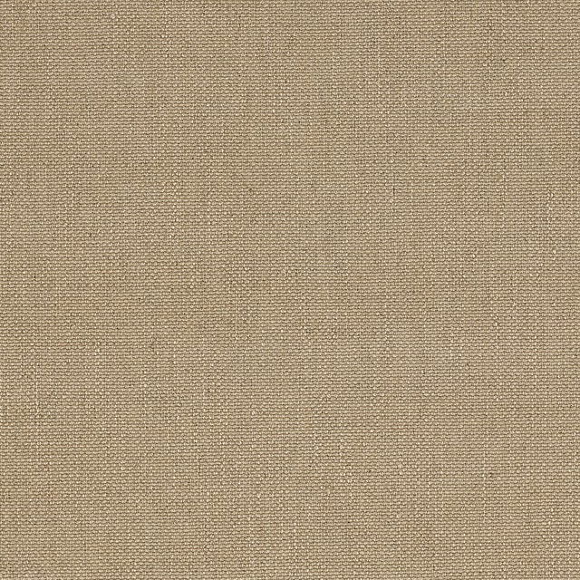 Close-up of warm sand beige woven fabric with fine textured surface
