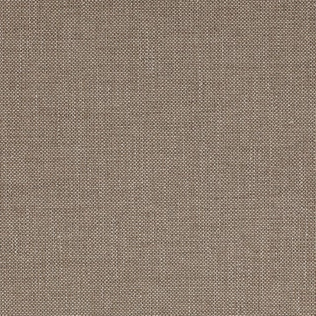 Close-up of a warm taupe plain weave fabric with fine textured surface