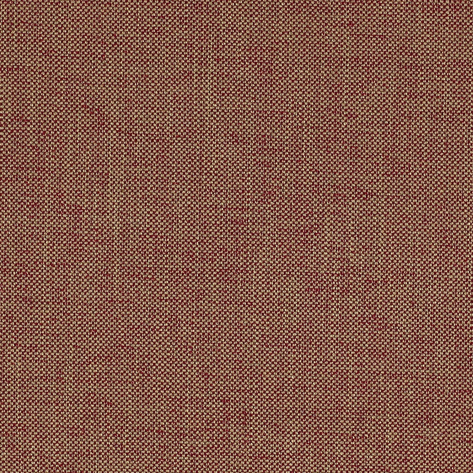 Close-up of muted tomato-red plain weave fabric with tiny flecked texture