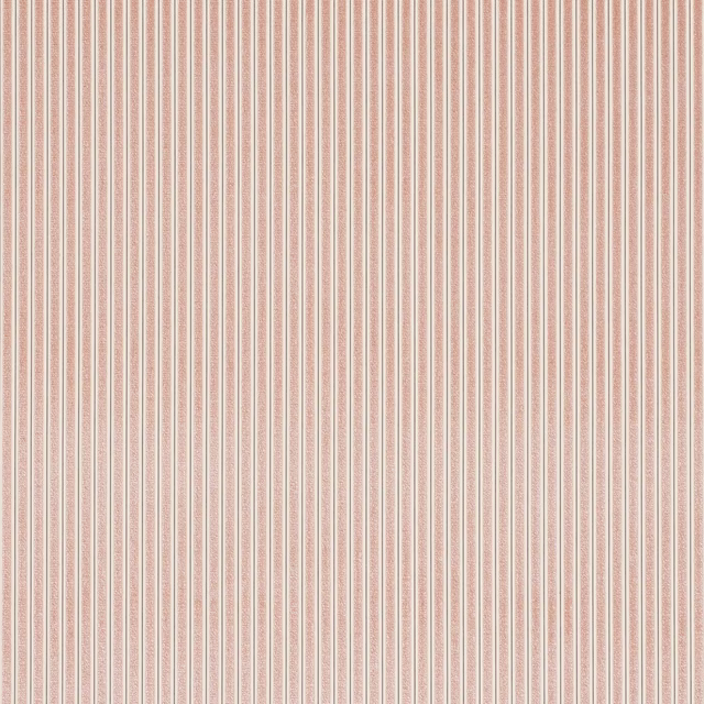 Soft dragee pink vertical pinstripe fabric with a lightly speckled weave