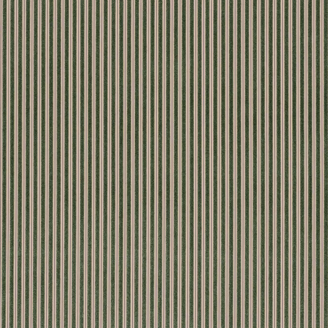 Fine olive green vertical stripes on a pale neutral woven fabric