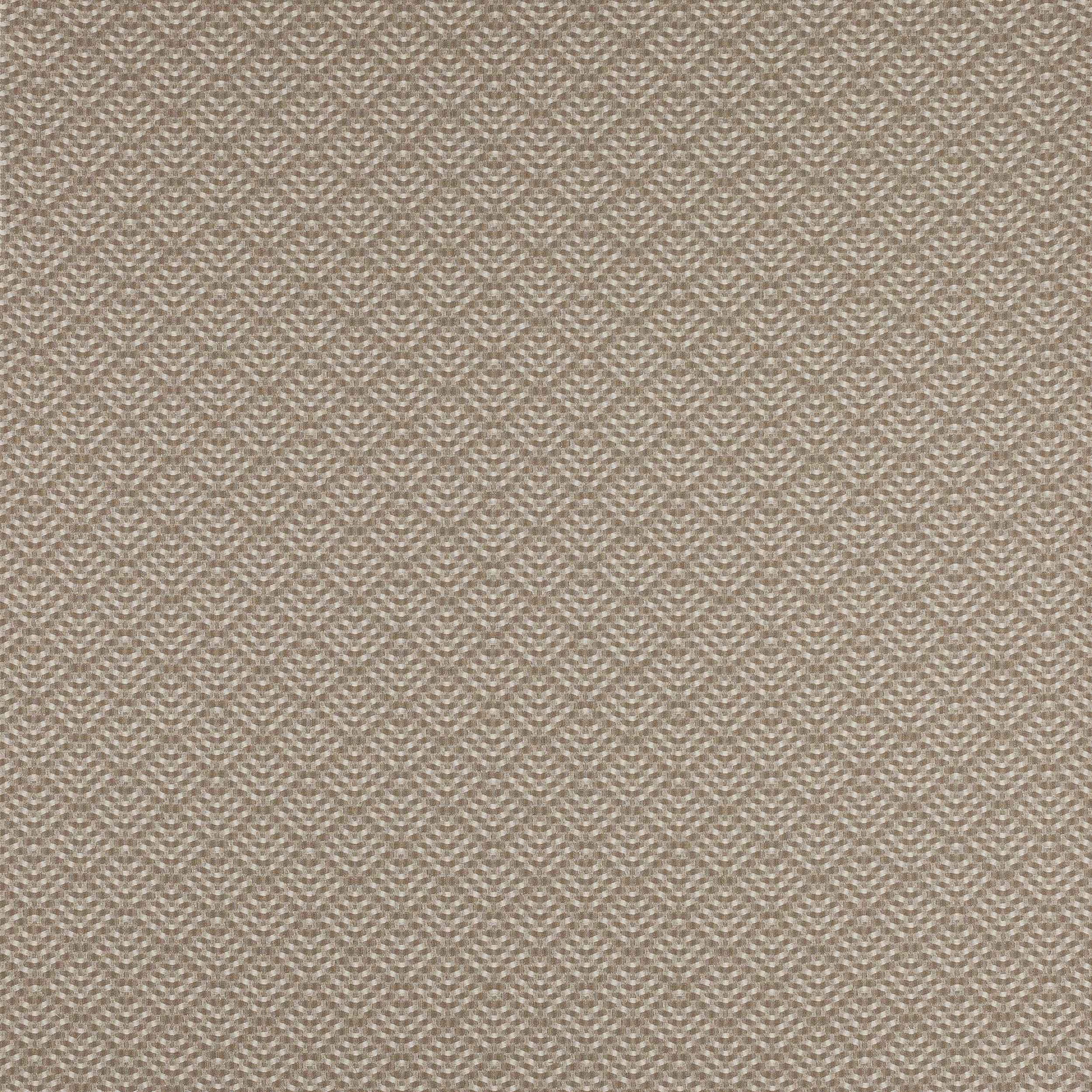 Close-up of soft oat beige woven fabric with fine textured weave