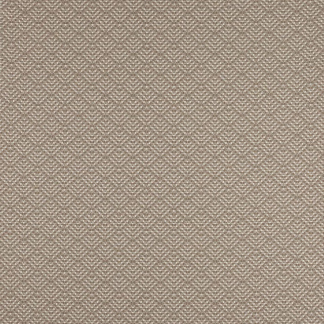 Close-up of soft oat beige woven fabric with fine textured weave