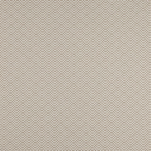 Close-up of a soft beige textured woven fabric with tiny dotted pattern