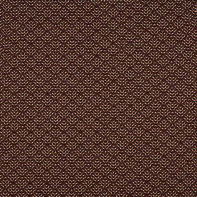 Close-up of a small-scale brown woven fabric with warm spice flecks