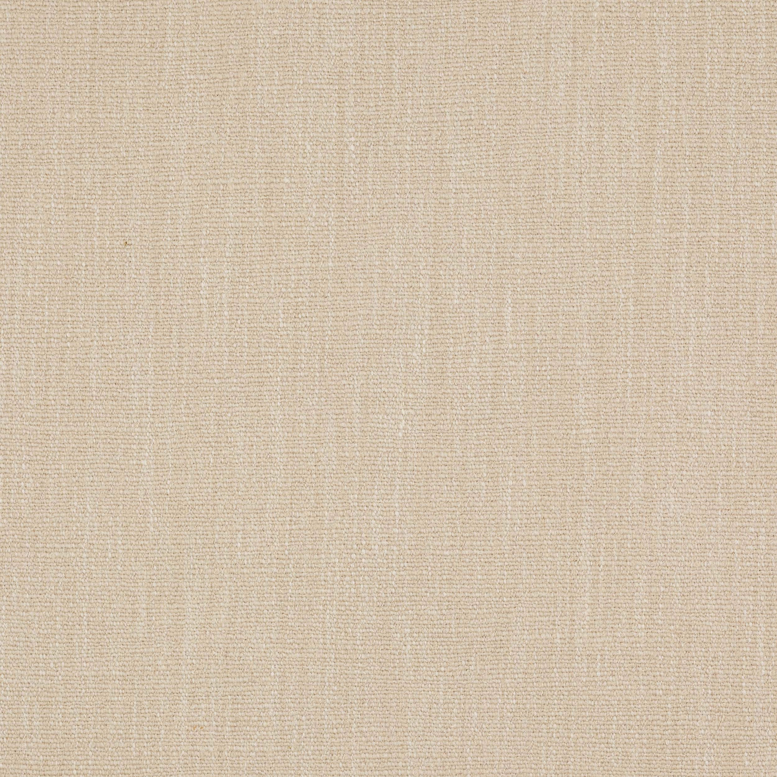 Close-up of a soft sandy beige plain-woven fabric with fine natural texture